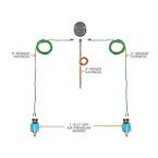 Dual Digital Air Pressure Gauge Parts & Wiring Schematic