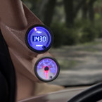 White 7 Color Digital Wideband Air/Fuel Ratio Gauge Installed