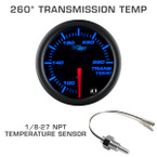 Tinted 7 Color Transmission Temperature Gauge with 1/8-27 NPT Temperature Sensor