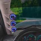 Elite 10 Color Series Triple Gauge Package for 2007-2013 Chevrolet Silverado Duramax Installed