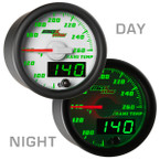 White & Green MaxTow Transmission Temperature Gauge Day/Night View