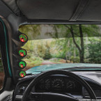 Gray Quad Pillar Gauge Pod for 1992-1997 Ford F-Series Installed
