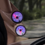 White 7 Color 15 PSI Boost/Vacuum Gauge