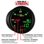 Black & Green Double Vision Gauge