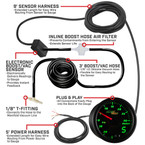 Boost/Vacuum Gauge Wiring & Parts Schematic
