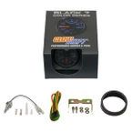GlowShift Black 7 Color Oil Temperature Gauge Unboxed