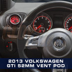 2010-2013 Volkswagen Golf MK6 Driver Vent Single Gauge Pod