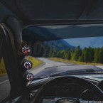 Black Triple Pillar Gauge Pod for 1992-1996 Ford Bronco Installed
