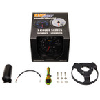 GlowShift Black 7 Color 3 3/4" In Dash Tachometer Gauge Unboxed