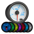 White 7 Color Fuel Level Gauge