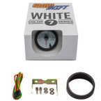 GlowShift White 7 Color Fuel Level Gauge Unboxed