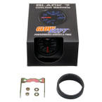 GlowShift Black 7 Color 200 PSI Air Suspension Gauge Unboxed