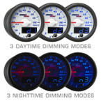 White & Blue MaxTow Daytime & Nighttime Dimming Modes
