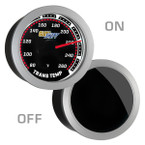 GlowShift Tinted Transmission Temperature Gauge On/Off View