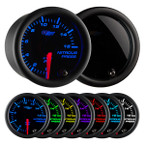Tinted 7 Color 1600 PSI Nitrous Pressure Gauge