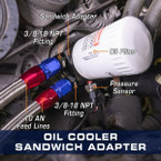 Oil Cooler Sandwich Adapter Installed