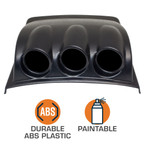 Black Triple Gauge Dashboard Pod for 1998-2005 Volkswagen Beetle