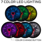 White 7 Color LED Lighting