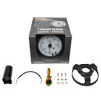 GlowShift White 7 Color 3 3/4" In Dash Tachometer RPM Gauge Unboxed
