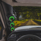 Elite 10 Color Series Triple Gauge Package for 1998-2002 Dodge Ram Cummins Installed