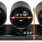 Universal Triple Gauge Swivel Dashboard Pod Dimensions