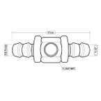 1/2” Fuel Line Fuel Pressure T-Fitting Adapter Schematic