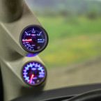 Tinted 7 Color BAR Boost Gauge Installed