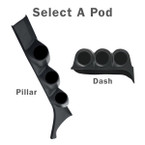 Select a Triple Pillar Pod or Dashboard Pod for 1986-1993 Dodge Ram Cummins