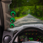Elite 10 Color Series Triple Gauge Package for 2008-2010 Ford Super Duty Power Stroke Installed
