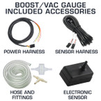 Included Accessories with Boost/Vacuum Gauges