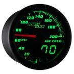 Black & Green MaxTow Air Pressure Gauge