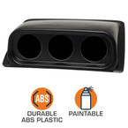 Black Triple Gauge Dashboard Pod for 2005-2007 Volkswagen Golf