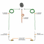 7 Color Series Dual Intake Temperature Gauge Parts & Wiring Schematic