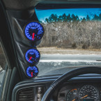 Elite 10 Color Series Triple Gauge Package for 2000-2006 GMC Sierra Duramax Installed