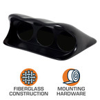 60mm Fiberglass Triple Gauge Dashboard Pod for 2002-2007 Subaru Impreza WRX