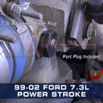 1999-2002 7.3L Power Stroke Air Intake Heater Boost Plug Installed