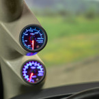 Tinted 7 Color Celsius Water Temperature Gauge