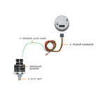 Tinted 100 PSI Fuel Pressure Gauge & Parts Wiring Schematic