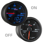 Black & Blue MaxTow 30,000 PSI Fuel Rail Pressure Gauge On/Off View