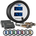 White 7 Color Dual Digital Wideband Air/Fuel Ratio Gauge