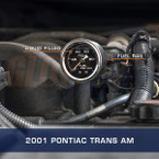 Mechanical Fuel Pressure Gauge Installed to 2001 Pontiac Trans Am