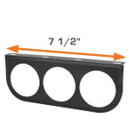 Universal Dual Gauge Under Dashboard Mounting Bracket Pod Dimensions