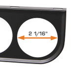 Universal Dual Gauge Under Dashboard Mounting Bracket Pod Dimensions