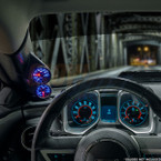 2010-2015 Chevrolet Camaro Full Size Dual Pillar Pod Front Installed