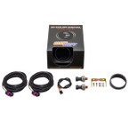 GlowShift 10 Color Digital Dual 200 PSI Air Pressure Gauge Unboxed