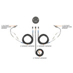 10 Color Digital Dual Temperature Gauge Wiring & Sensor Schematic 