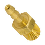 1/8-27 NPT Male to Male Restrictive Barbed Fitting Adapter