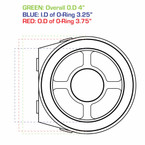 Oil Filter Sandwich Adapter Measurements 