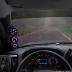 2014-2019 Chevrolet Silverado Duramax Triple Pillar Pod Installed Straight View