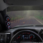 2014-2019 GMC Sierra Duramax Triple Pillar Pod Installed Straight View